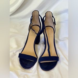 Vince Camuto Navy Suede Sandals - Size 6.5